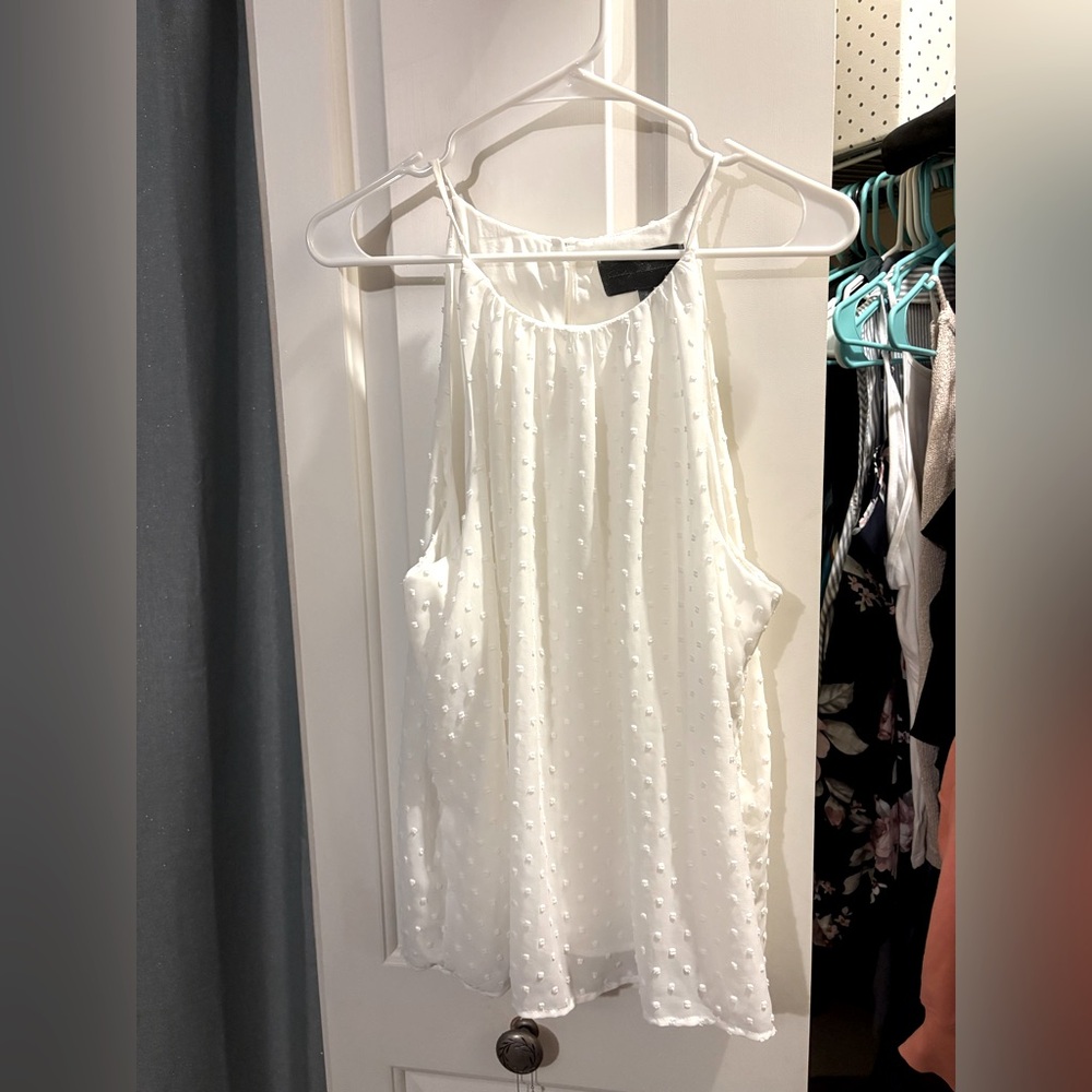 Anthropologie Sunday in Brooklyn White Textured Tank Top
